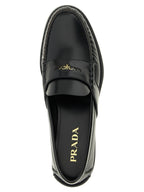 Prada Black Calfskin Slip-On Loafers