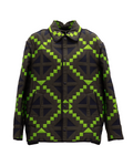 Valentino Garavani Green Geometric Button-Up Jacket