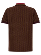 Lacoste Brown Polyester Polo Shirt