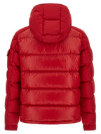 Moncler Red Polyester Full-Length Jacket