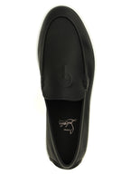 Christian Louboutin Black Calfskin Slip-On Loafers