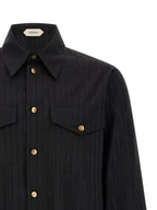 Versace Black Cotton Blouse
