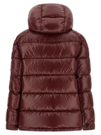 Moncler Bordeaux Polyamide Full-Length Jacket