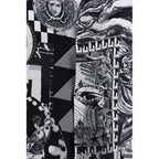 Versace Black Silk Pattern Shirt