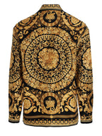 Versace Gold Silk Blouse