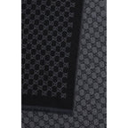 Gucci Black Wool Oves Aries Foulard