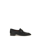 Chloé Black Calf Leather Bos Taurus Slip-On Loafers