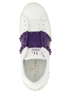 Valentino Garavani Purple Calfskin Low Top Sneakers