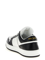 Prada Bicolor Calfskin Low Top Sneakers