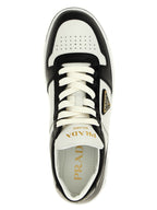 Prada Bicolor Calfskin Low Top Sneakers