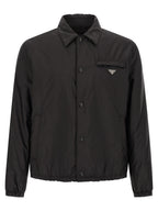 Prada Black Recycled Polyamide Full-Length Jacket
