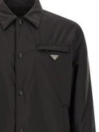 Prada Black Recycled Polyamide Full-Length Jacket
