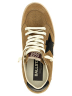 Golden Goose Beige Cowhide Low Top Sneakers