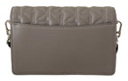 Karl Lagerfeld Light Grey Leather Crossbody Bag