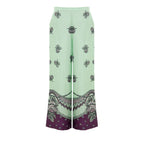 Gucci Green Silk Casual Pants