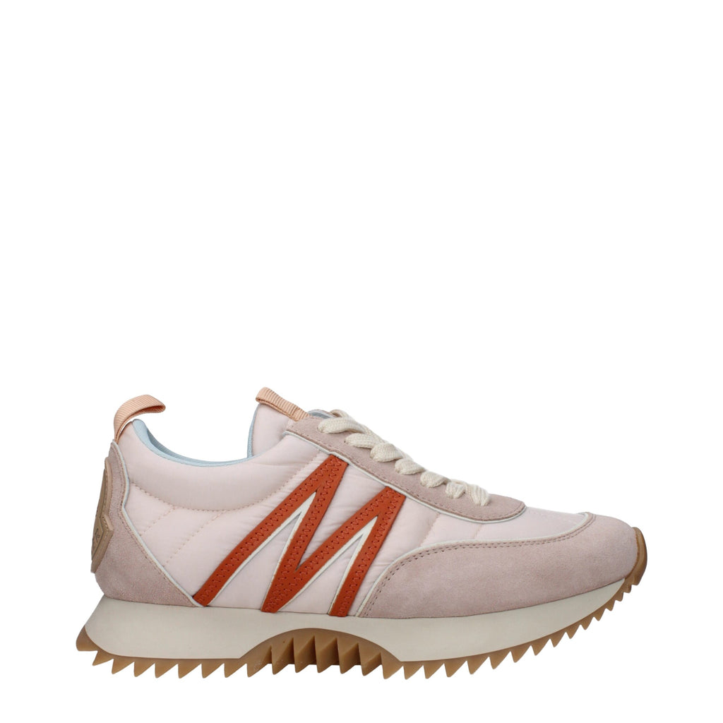 Moncler Pink Fabric Chunky Sneakers